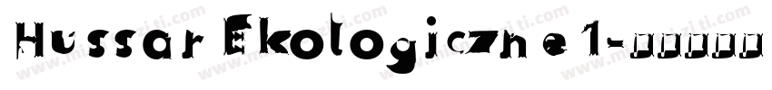 Hussar Ekologiczne 1字体转换